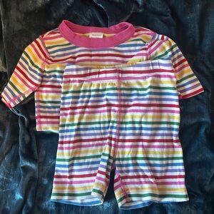 Shortie Hanna Andersson PJs in Strips sz. 6-7